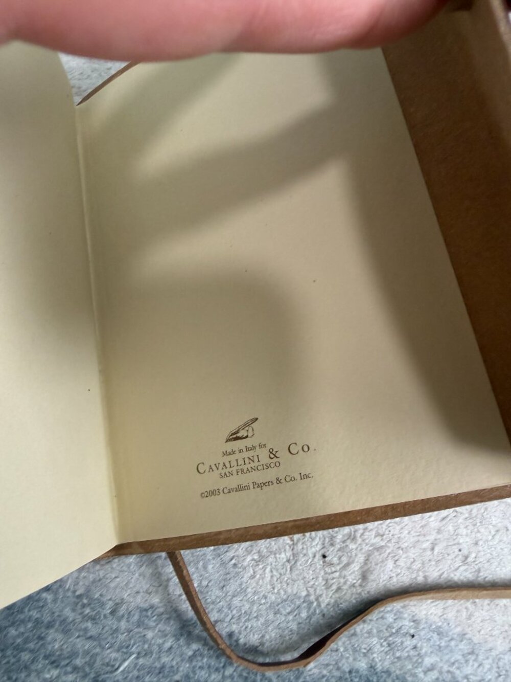 Vintage 2003 Cavallini & Co. Brown Leather Journal 5x7" - Picture 3 of 8
